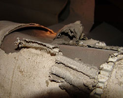 Broken asbestos ductwork, Corona, Norco, Anaheim, Yorba Linda, Irvine, Mission Viejo, Whittier duct testing