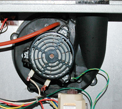 Rheem draft inducer assembly for a standard efficiency furnace